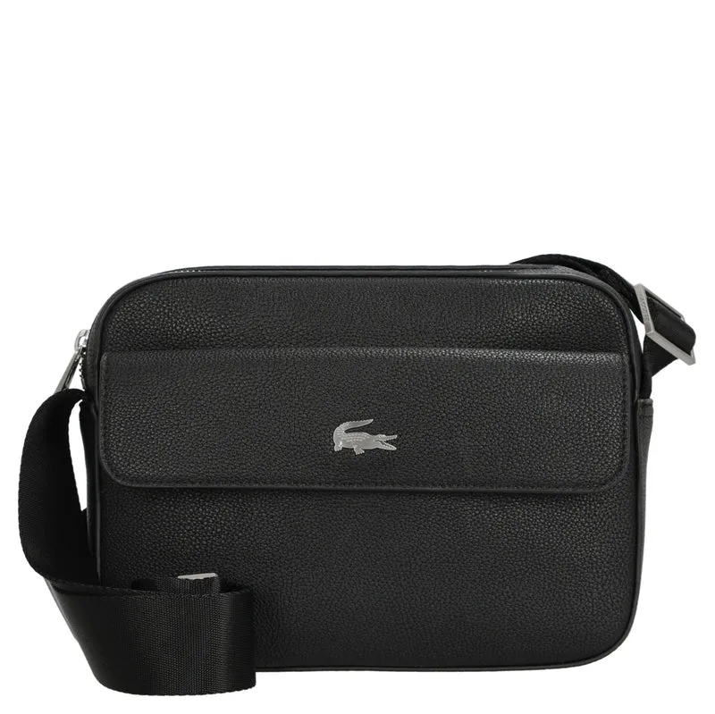 Lacoste Nomogramme Embossed - Bolso bandolera 23 cm (noir)