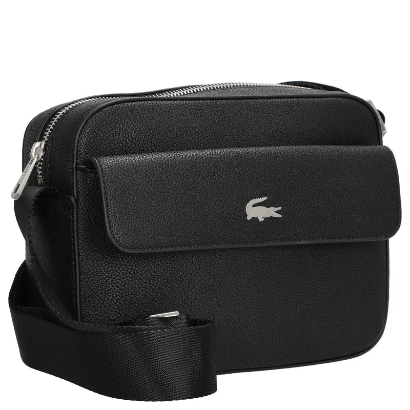 Lacoste Nomogramme Embossed - Bolso bandolera 23 cm (noir)