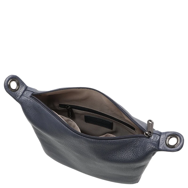 Mandarina Duck Mellow Leather - Bolso de hombro 28 cm (dress blue)