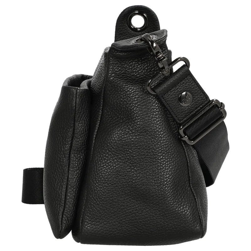 Mandarina Duck Mellow Leather - Bolso bandolera 36 cm (nero)