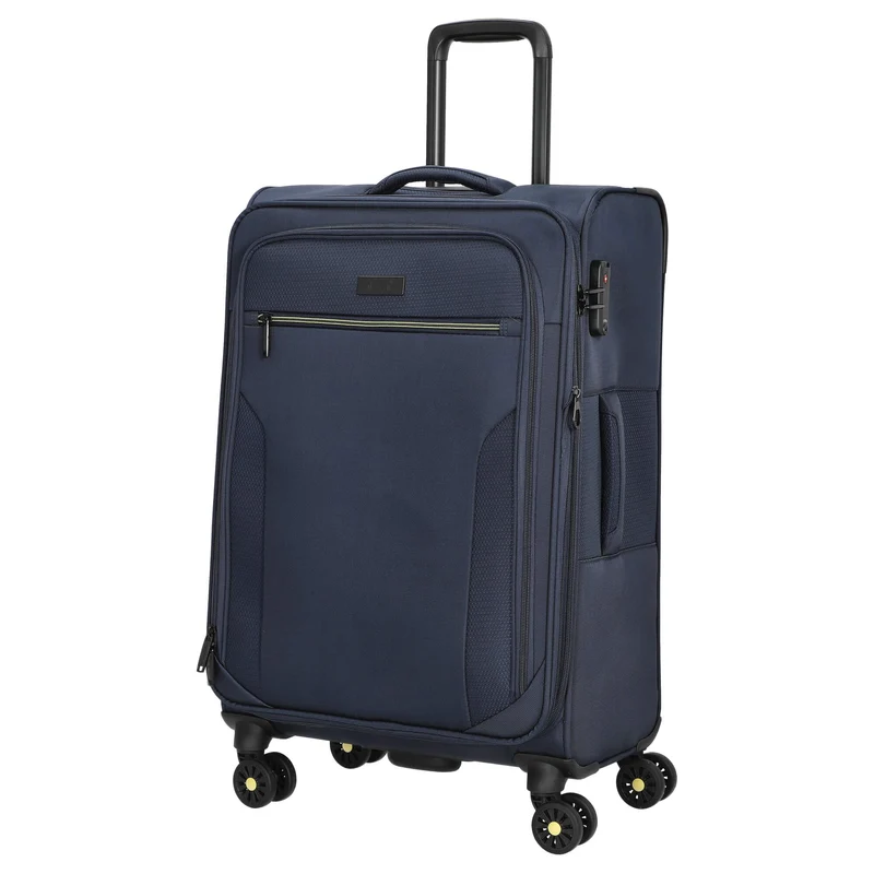 D&N Travel Line 9704 - Trolley de 4 ruedas M 68 cm expandible (dark blue)