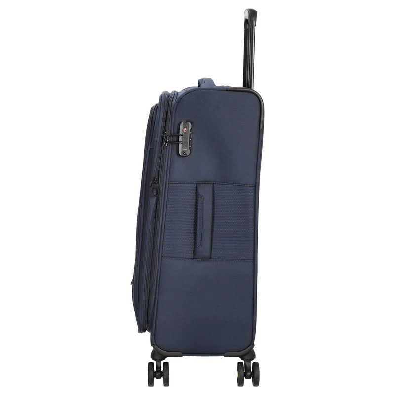 D&N Travel Line 9704 - Trolley de 4 ruedas M 68 cm expandible (dark blue)