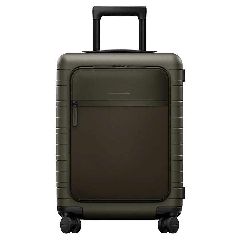 Horizn Studios M5 Essential - Maleta de cabina de 4 ruedas con bolsillo frontal S 55 cm (verde oliva oscuro)