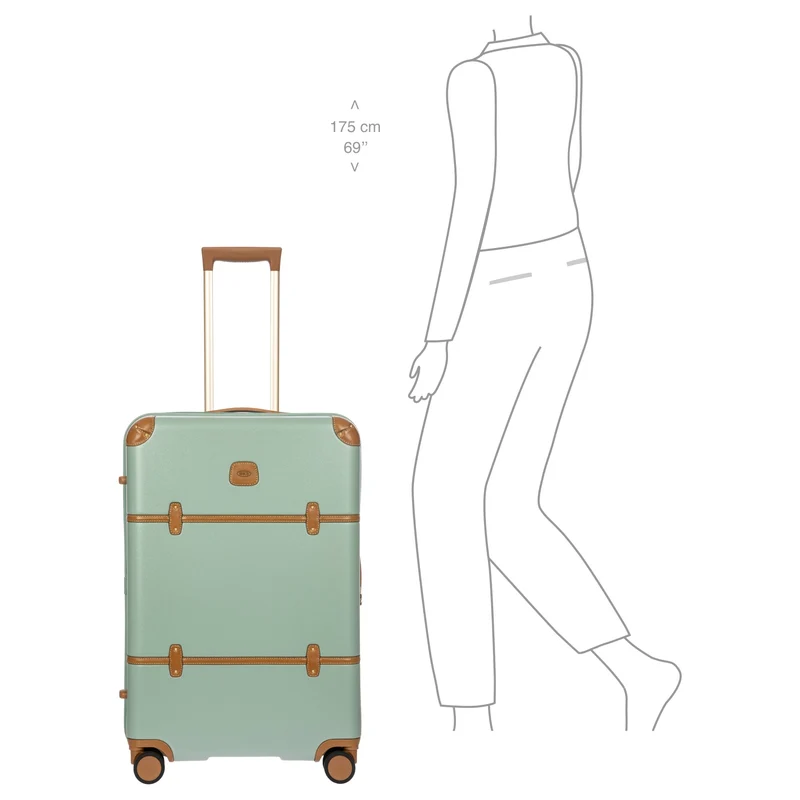 Brics Bellagio - Trolley de 4 ruedas 70.5 cm expandible (eucalyptus)