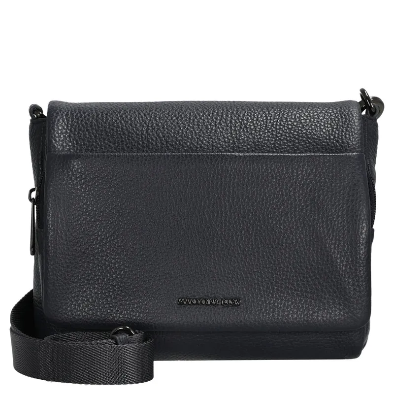 Mandarina Duck Mellow Leather - Bolso bandolera 22 cm (dress blue)