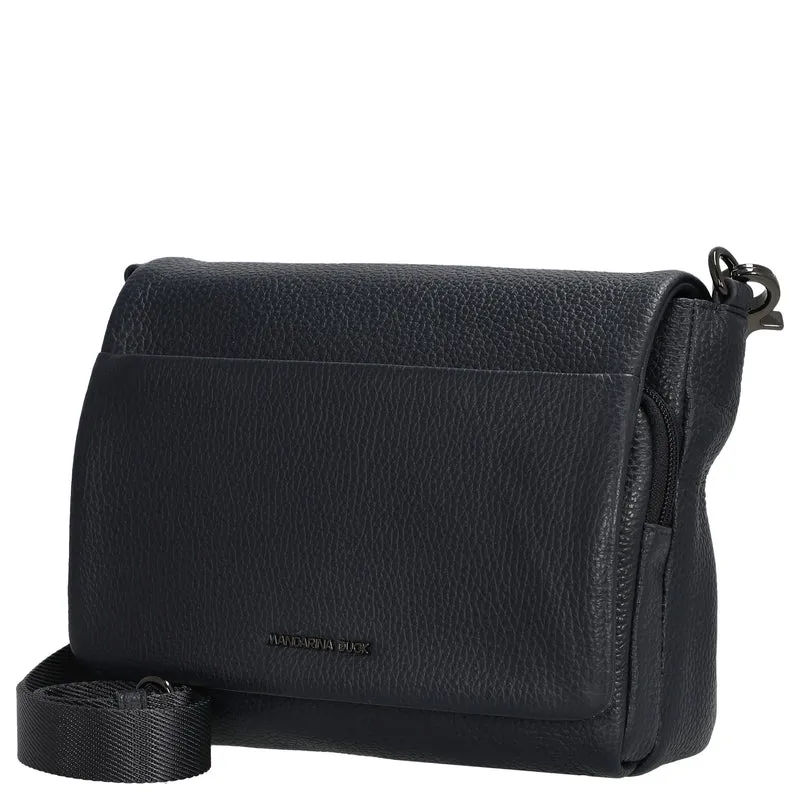 Mandarina Duck Mellow Leather - Bolso bandolera 22 cm (dress blue)