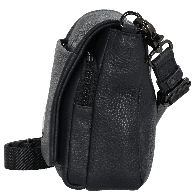 Mandarina Duck Mellow Leather - Bolso bandolera 22 cm (dress blue)