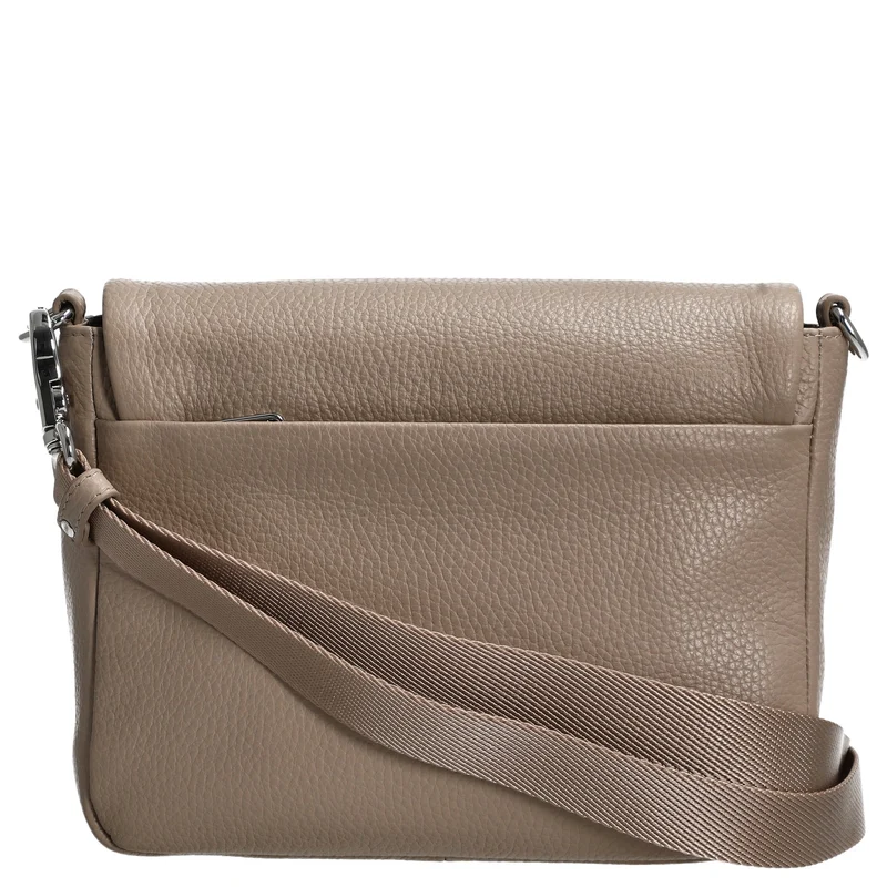 Mandarina Duck Mellow Leather - Bolso bandolera 22 cm (warm taupe)