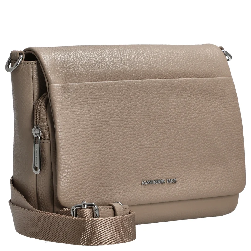 Mandarina Duck Mellow Leather - Bolso bandolera 22 cm (warm taupe)
