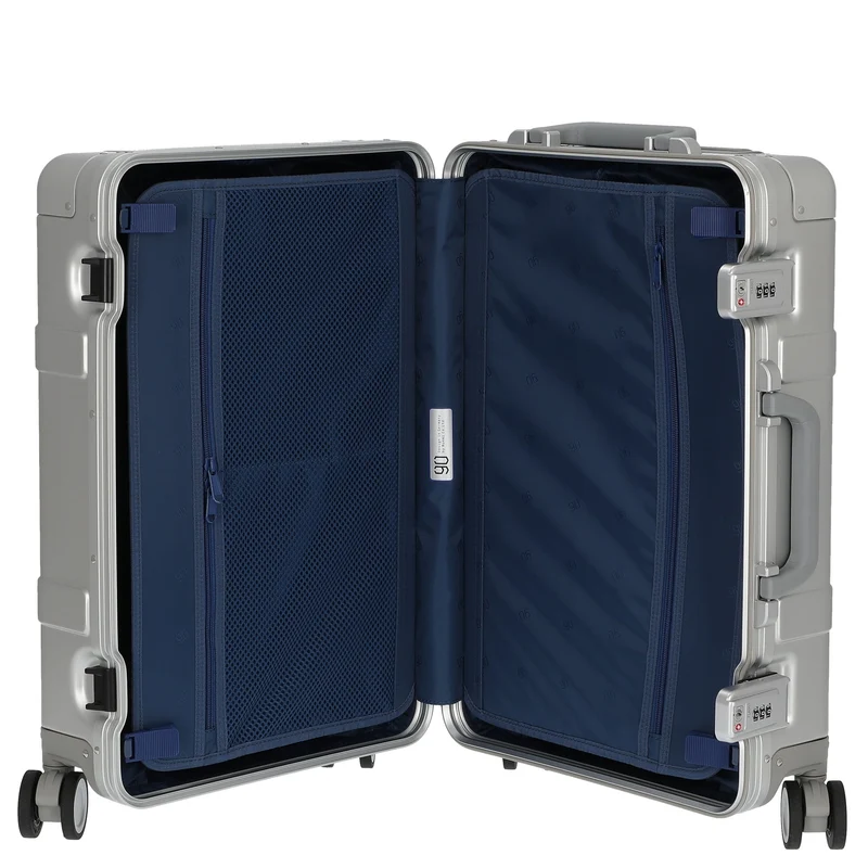 NINETYGO Metal - Trolley de cabina con 4 ruedas S 55 cm (silber)