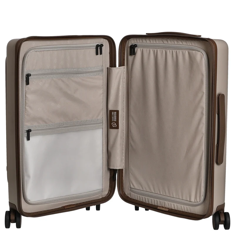 NINETYGO Coffee Jorney - Trolley de cabina con 4 ruedas S 55 cm (flat white)