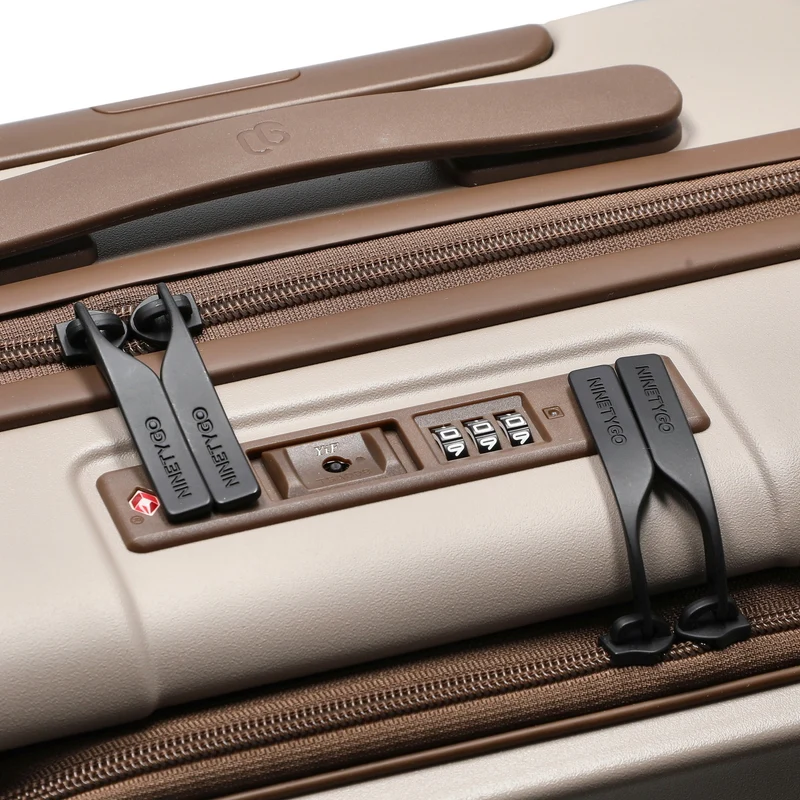 NINETYGO Coffee Jorney - Trolley de cabina con 4 ruedas S 55 cm (flat white)
