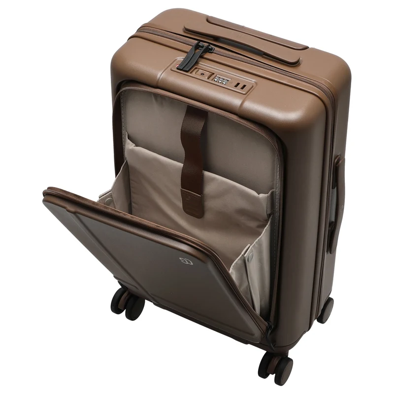 NINETYGO Coffee Jorney - Trolley de cabina con 4 ruedas S 55 cm (latte)