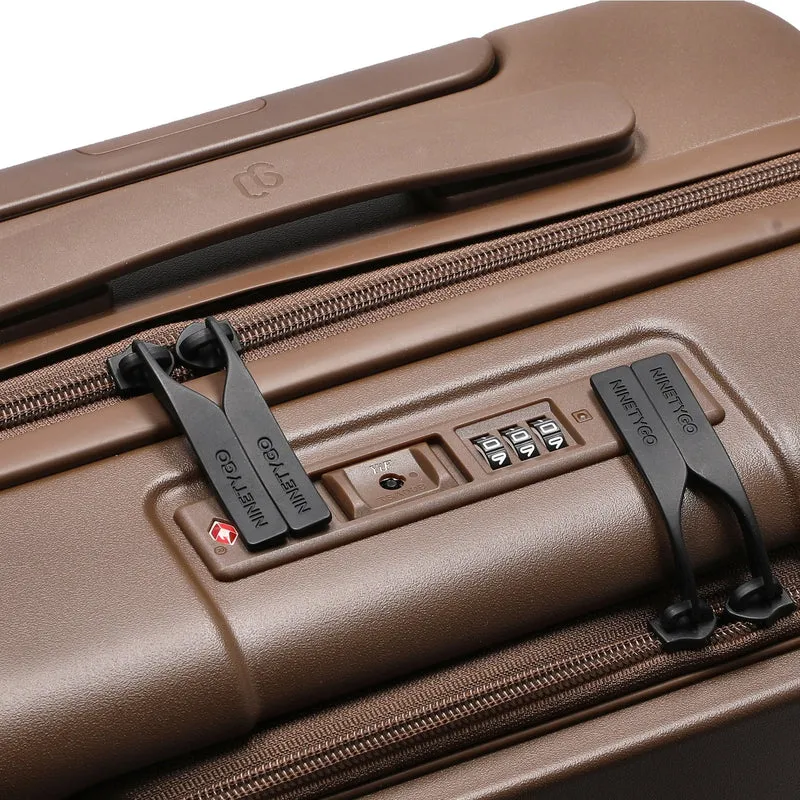 NINETYGO Coffee Jorney - Trolley de cabina con 4 ruedas S 55 cm (latte)