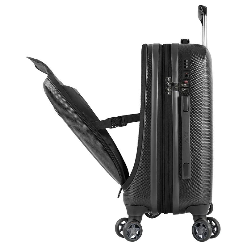 Heys Vantage Smart Access - Trolley de cabina S de 4 ruedas 15.6" 53 cm expandible (black)
