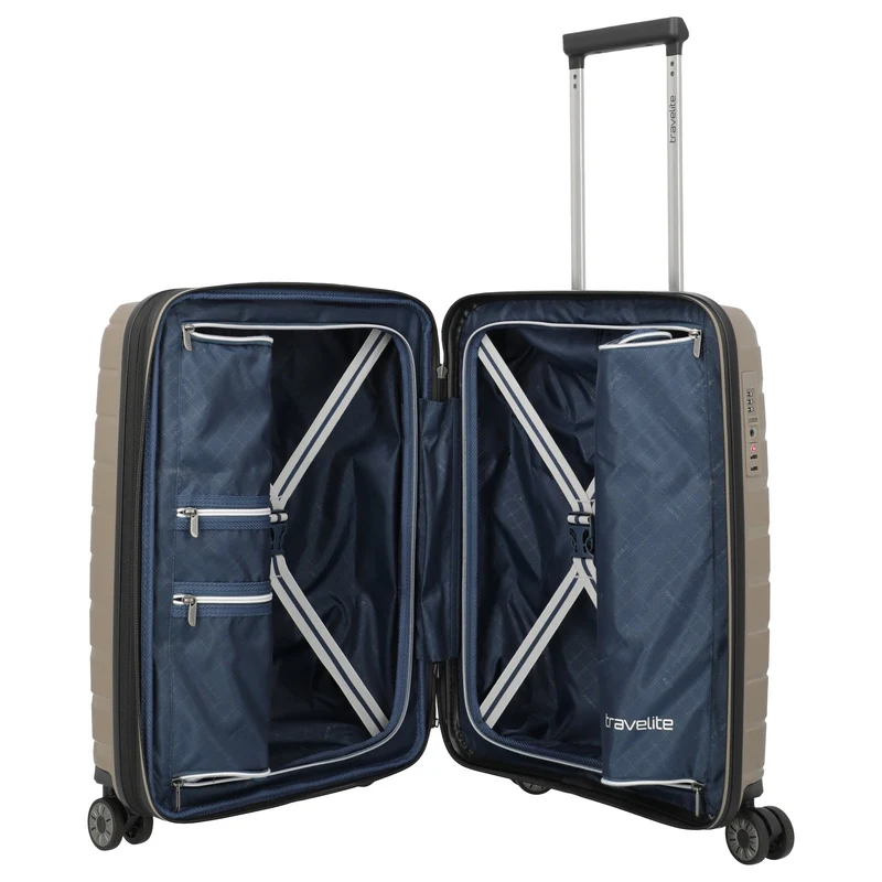 Travelite Air Base - Trolley de cabina S 4 ruedas 55 cm expandible (champagner)