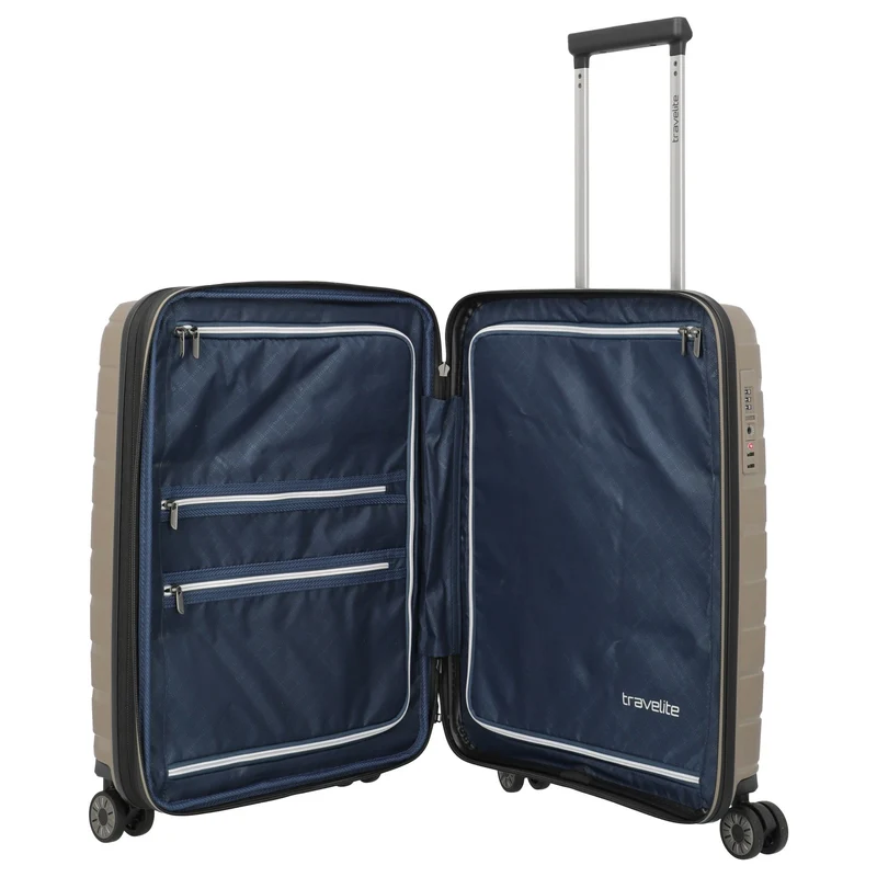 Travelite Air Base - Trolley de cabina S 4 ruedas 55 cm expandible (champagner)