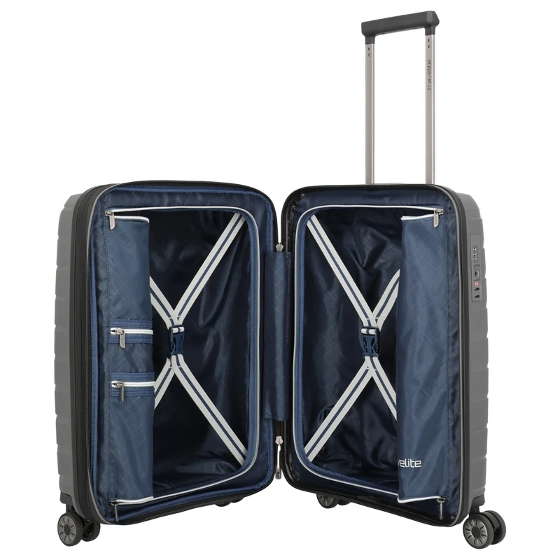Travelite Air Base - Trolley de cabina con 4 ruedas S 55 cm expandible (anthracite)