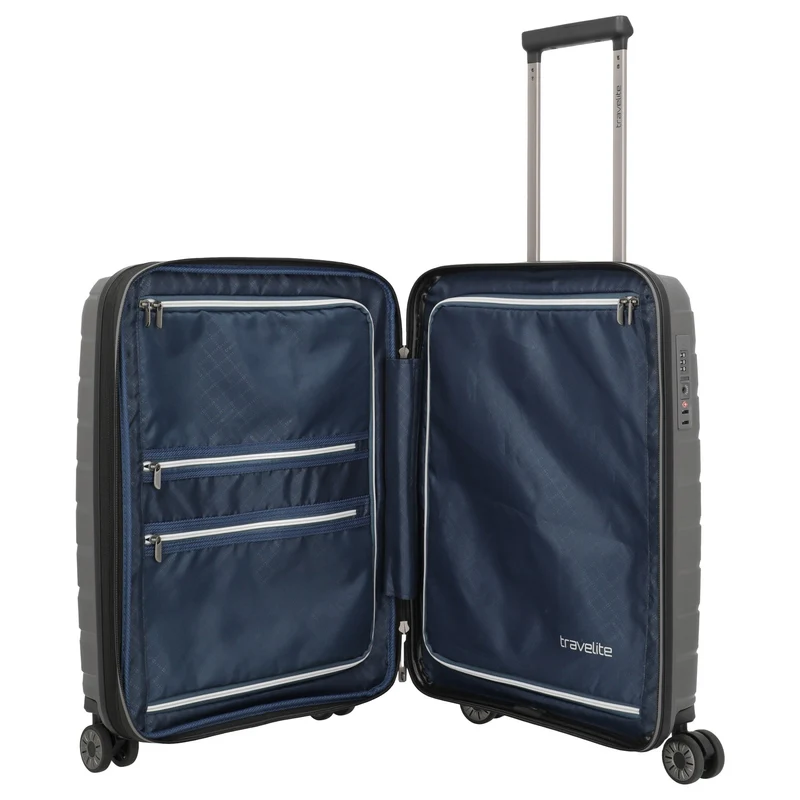 Travelite Air Base - Trolley de cabina con 4 ruedas S 55 cm expandible (anthracite)