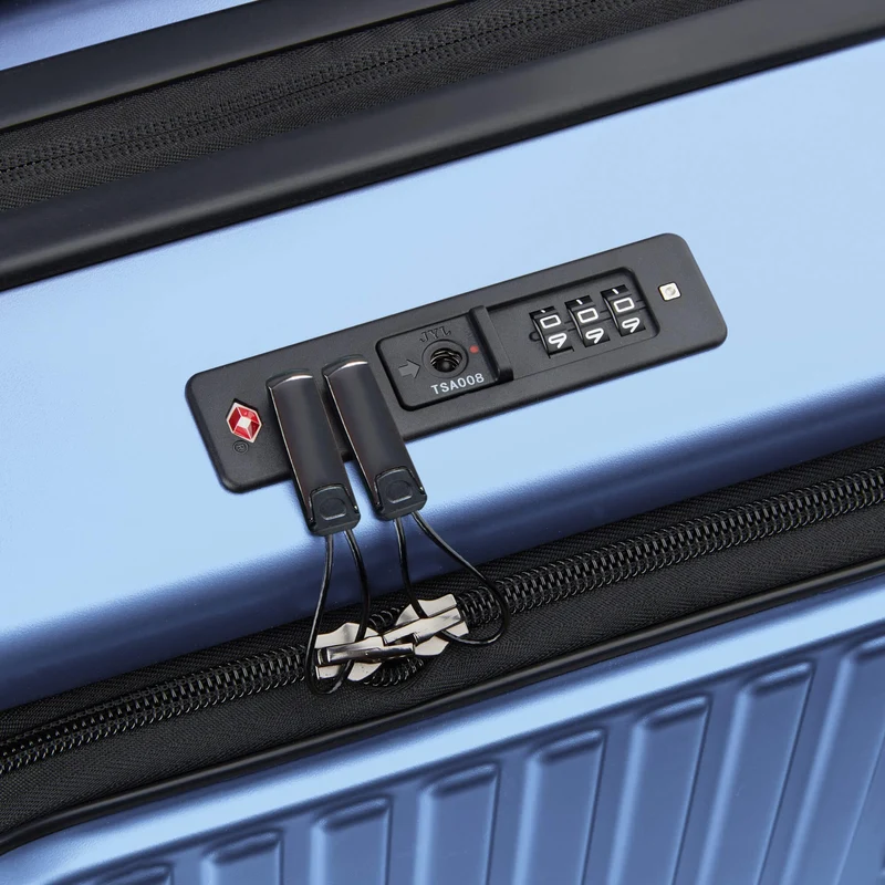 Delsey Paris Securitime - Trolley de cabina S 4 ruedas 55 cm expandible (lavendelblau)
