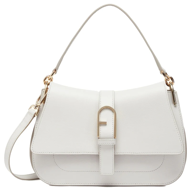 Furla Flow M - Bolso de hombro 26 cm (color: marshmallow)