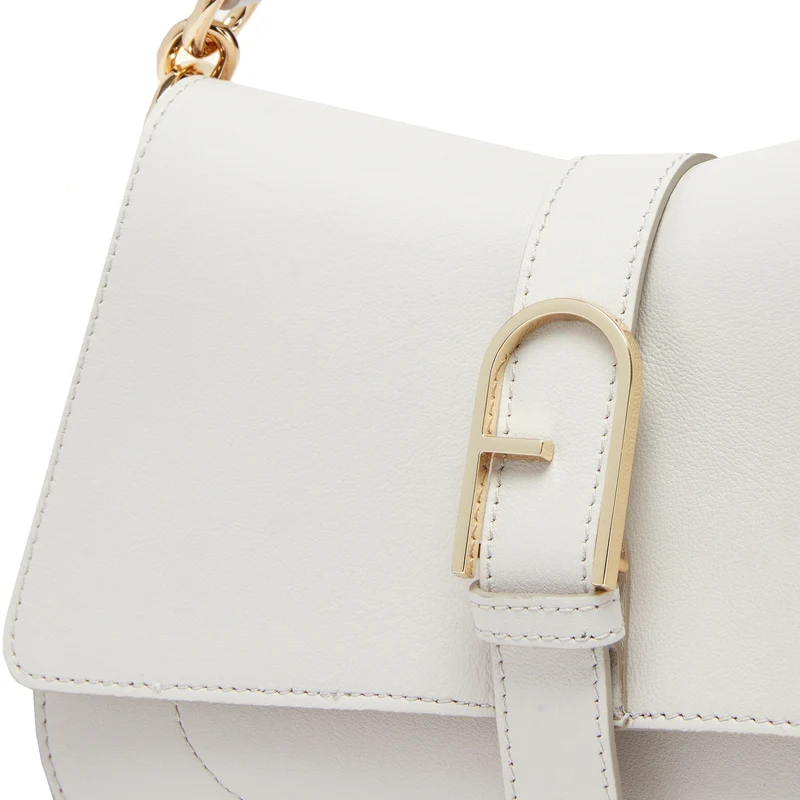 Furla Flow M - Bolso de hombro 26 cm (color: marshmallow)