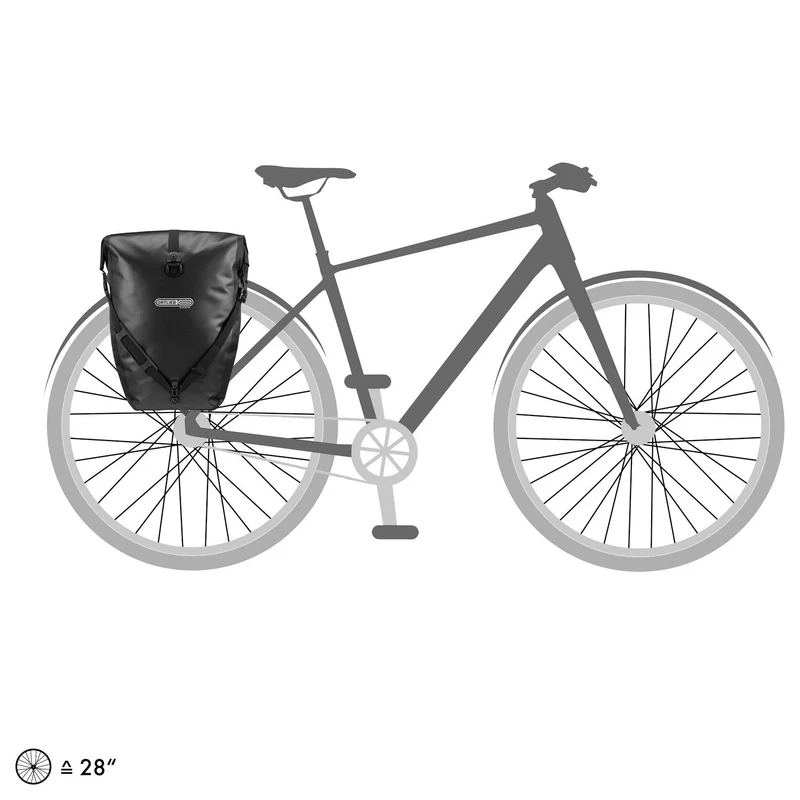Ortlieb Back-Roller 40 - Bolsa trasera para rueda trasera QL2.1 (2x20L) 42 cm (black)