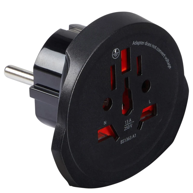 Samsonite World Adaptor Pro - Adaptador de viaje (black)