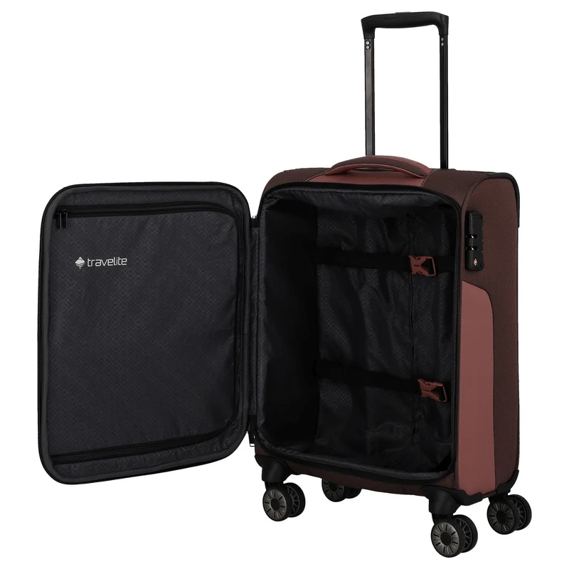 Travelite Viia - Trolley de cabina con 4 ruedas S 55 cm (Frühlingsrose)
