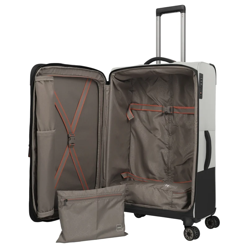 Travelite Crosslite - Trolley de 4 ruedas L 77 cm expandible (natur)