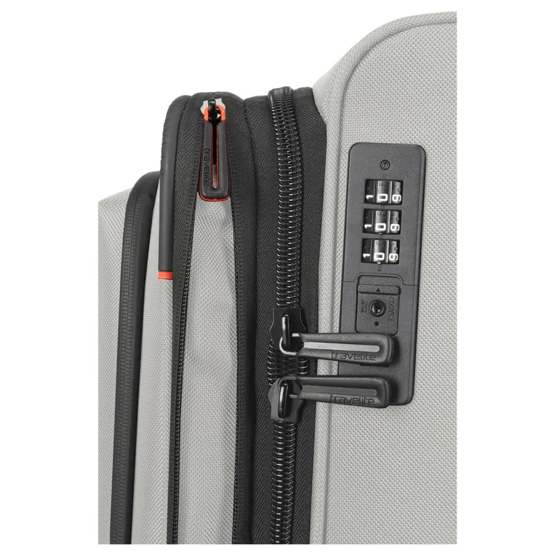 Travelite Crosslite - Trolley de 4 ruedas L 77 cm expandible (natur)