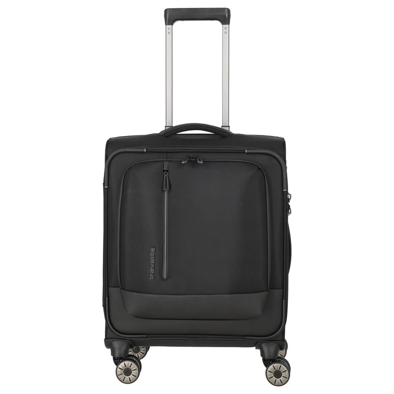 Travelite Crosslite - Trolley de cabina con 4 ruedas S 55 cm (black)