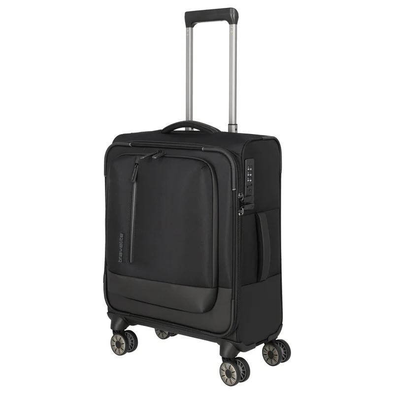 Travelite Crosslite - Trolley de cabina con 4 ruedas S 55 cm (black)