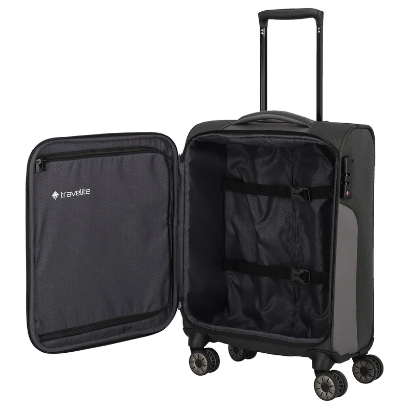 Travelite Viia - Trolley de cabina con 4 ruedas S 55 cm (Schiefer)