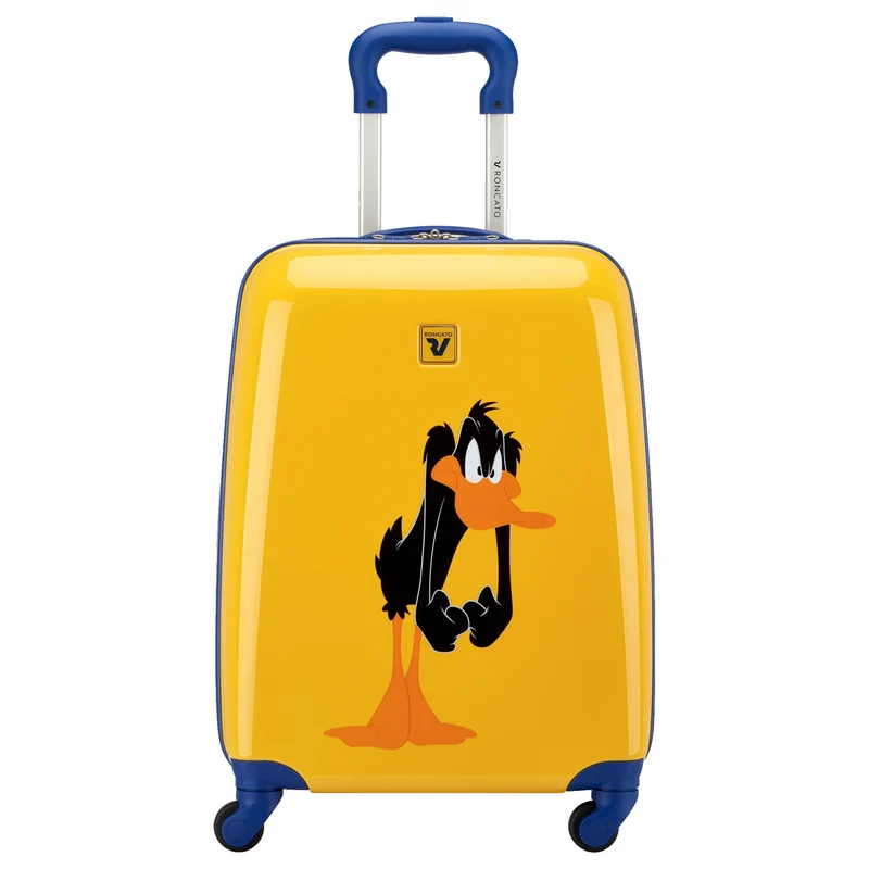 Roncato Looney Tunes Kids - Trolley infantil con 4 ruedas 50 cm (Daffy Duck Papaya)