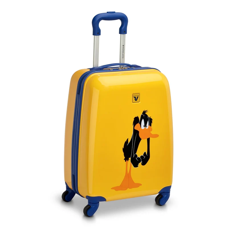 Roncato Looney Tunes Kids - Trolley infantil con 4 ruedas 50 cm (Daffy Duck Papaya)