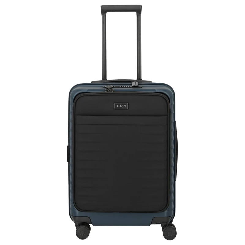 TITAN UPGRADE - Trolley de cabina con 4 ruedas S 55/23 cm con bolsillo delantero (midnight blue)