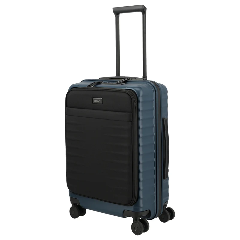 TITAN UPGRADE - Trolley de cabina con 4 ruedas S 55/23 cm con bolsillo delantero (midnight blue)