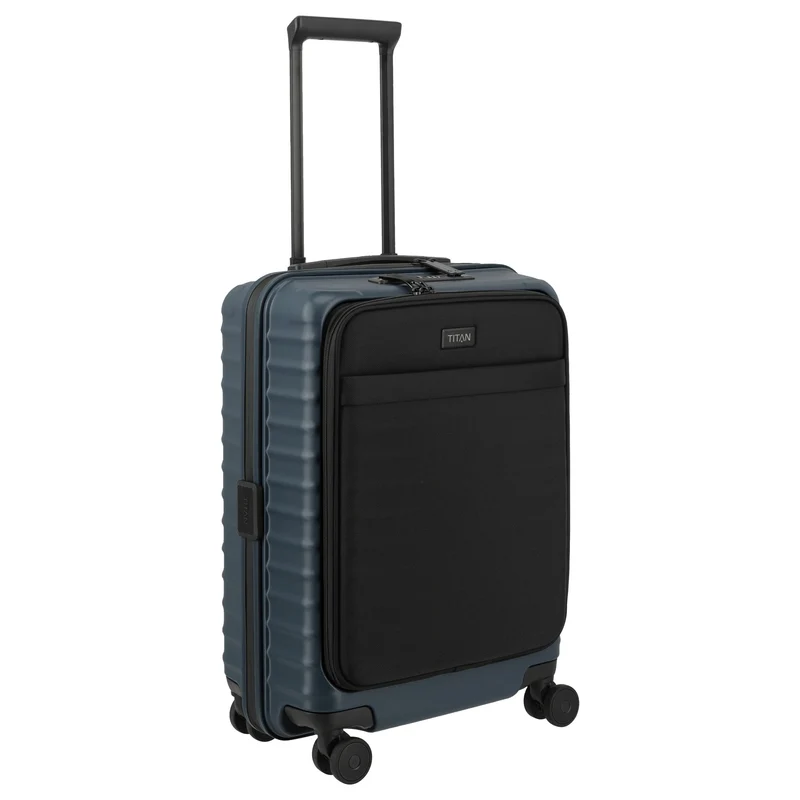 TITAN UPGRADE - Trolley de cabina con 4 ruedas S 55/23 cm con bolsillo delantero (midnight blue)
