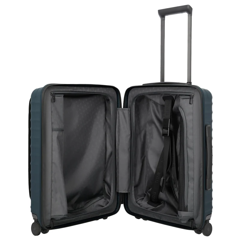 TITAN UPGRADE - Trolley de cabina con 4 ruedas S 55/23 cm con bolsillo delantero (midnight blue)