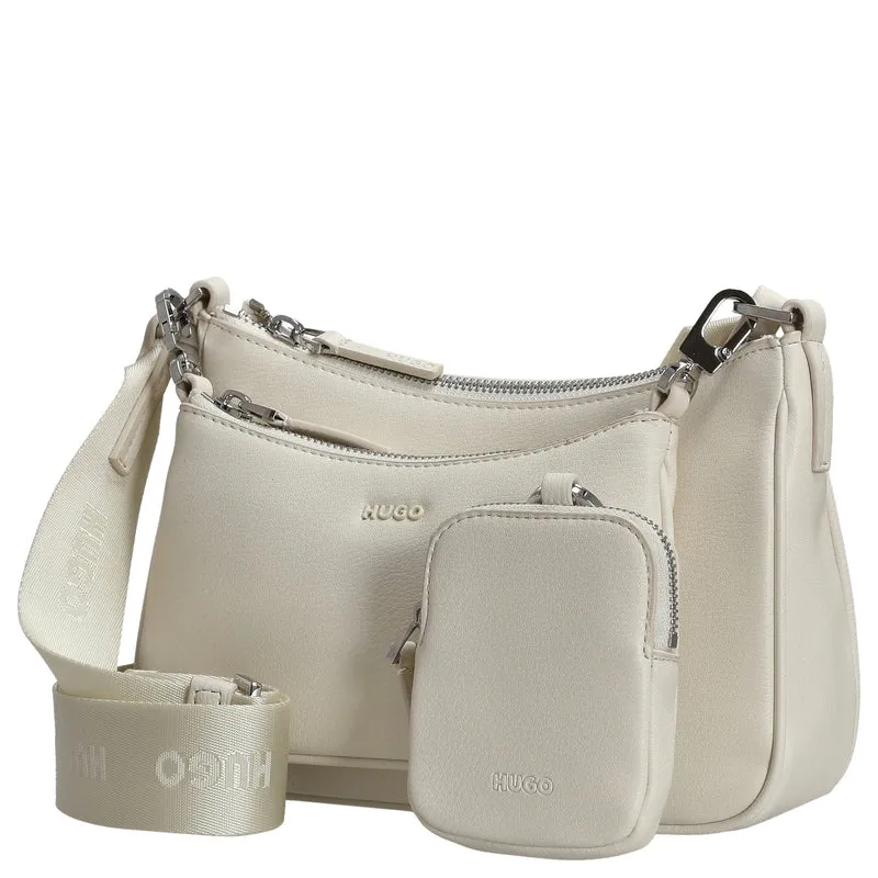 HUGO Women's Bel 2.0 - Bolso bandolera 22 cm (open white)