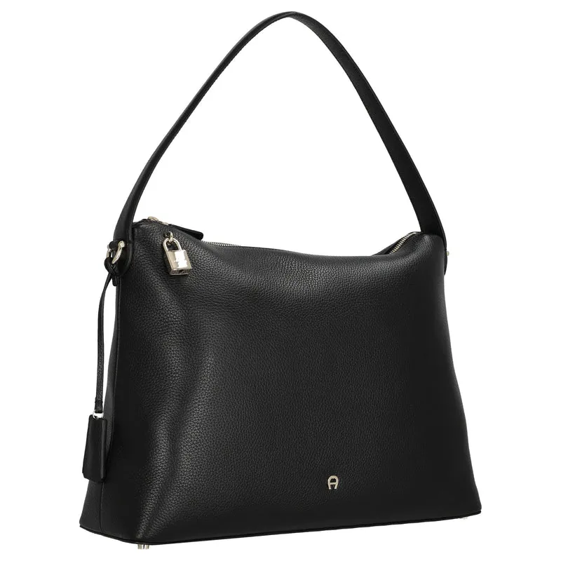 Aigner Delia - Bolso de hombro L 39 cm (black)