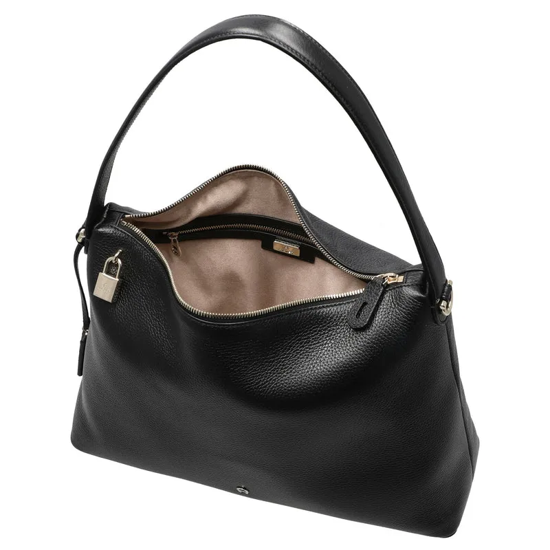 Aigner Delia - Bolso de hombro L 39 cm (black)