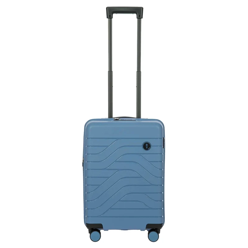 Brics BY Ulisse - Trolley de cabina de 4 ruedas 55 cm expandible (grey blue)