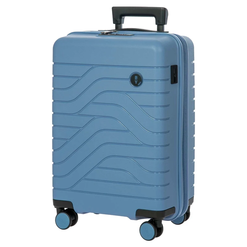 Brics BY Ulisse - Trolley de cabina de 4 ruedas 55 cm expandible (grey blue)