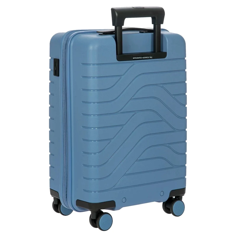 Brics BY Ulisse - Trolley de cabina de 4 ruedas 55 cm expandible (grey blue)