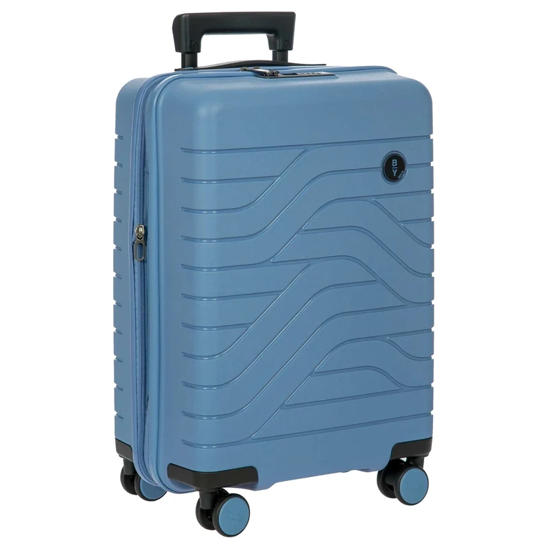 Brics BY Ulisse - Trolley de cabina de 4 ruedas 55 cm expandible (grey blue)