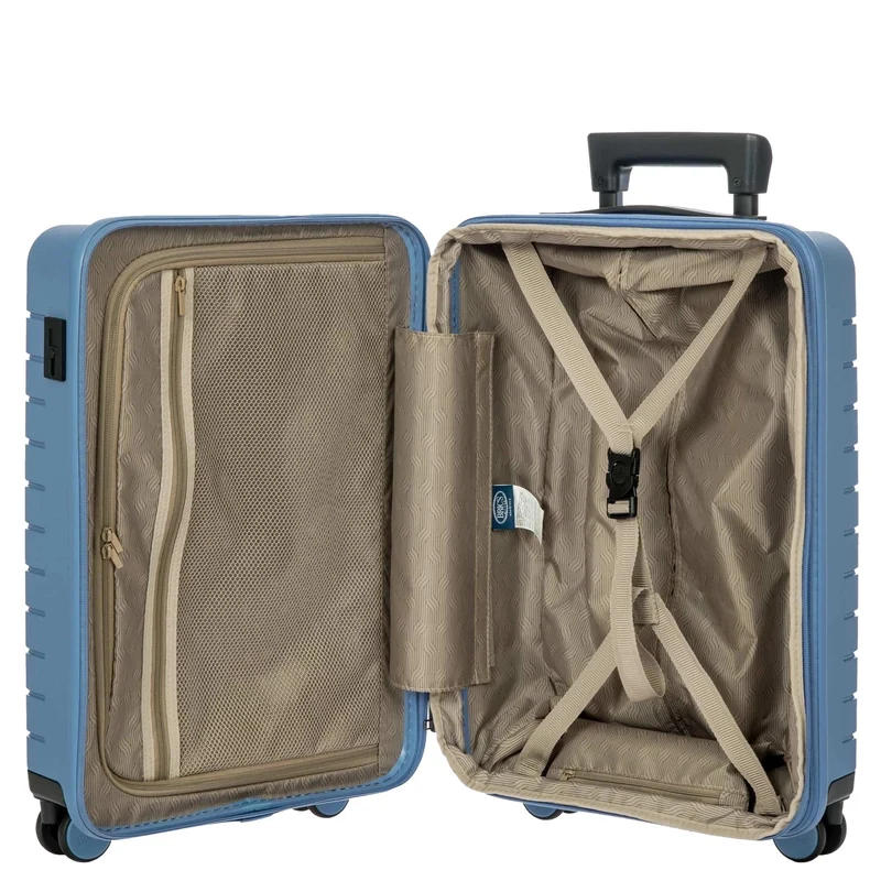 Brics BY Ulisse - Trolley de cabina de 4 ruedas 55 cm expandible (grey blue)
