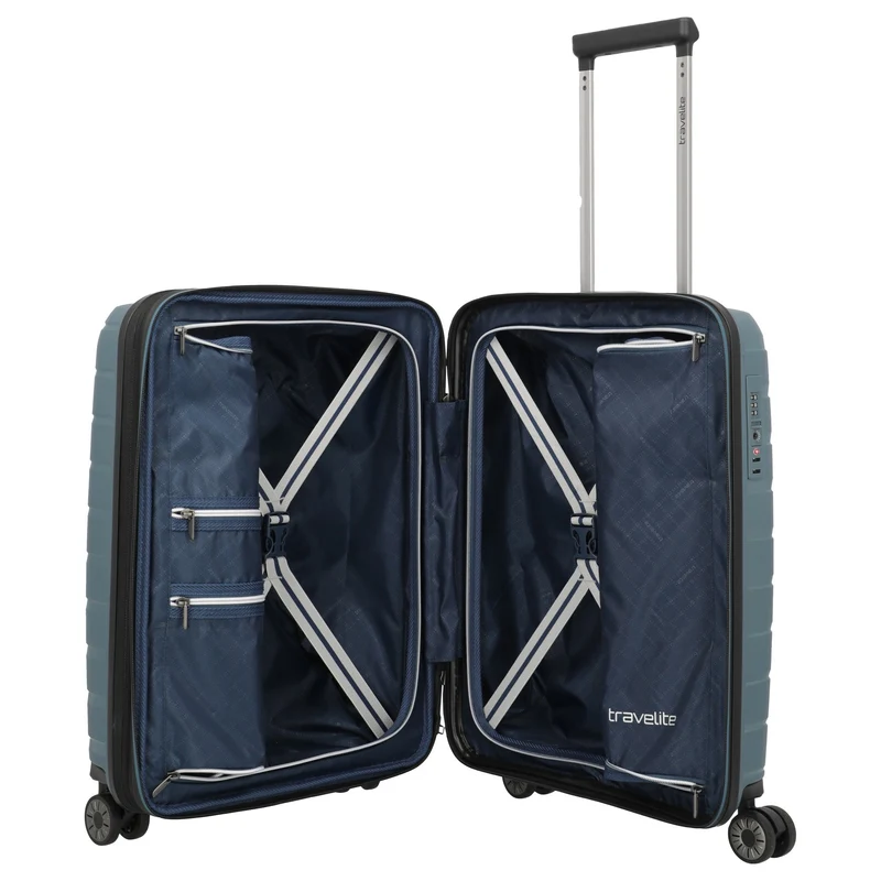 Travelite Air Base - Trolley de cabina S 55 cm expandible (iceblue)
