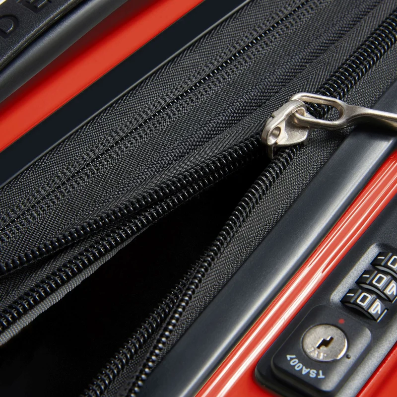 Delsey Paris Shadow 5.0 - Trolley de cabina con 4 ruedas y bolsillo delantero S 55 cm erw. USB (intensives rot)